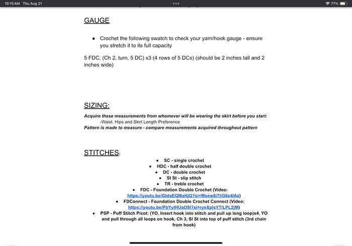 1 Hour Crochet Pattern Writing Consult (zoom meeting)