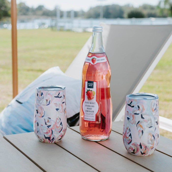 16oz Wine Tumbler - Peach Gems: Default Title