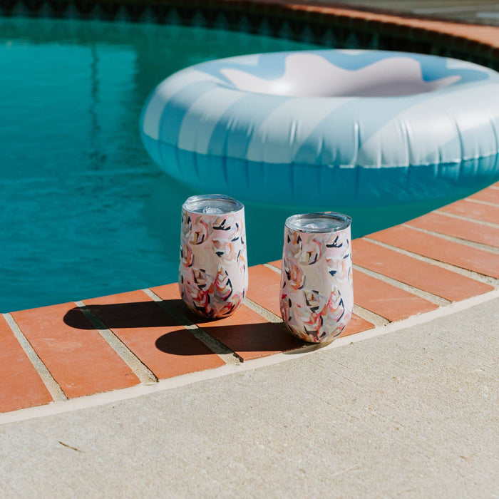 16oz Wine Tumbler - Peach Gems: Default Title