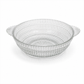 Vintage Hazel Atlas Beehive Clear Glass Serving Bowl with Handles