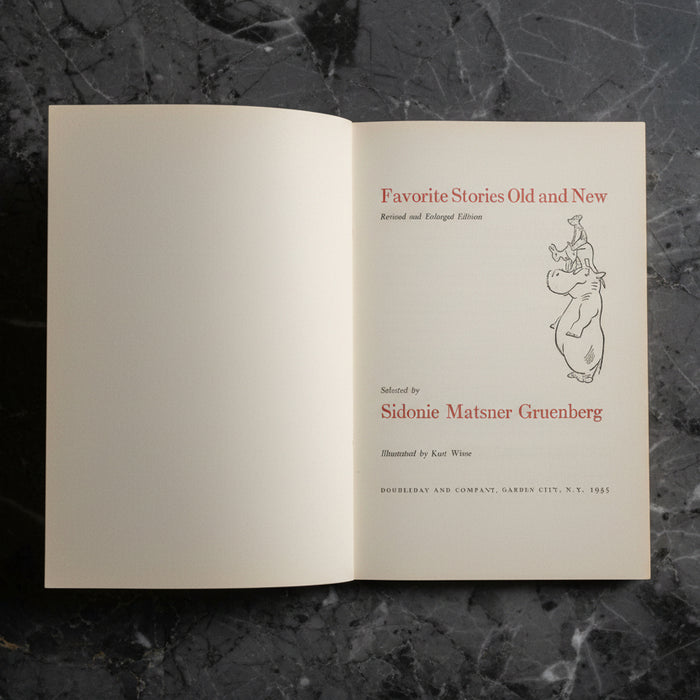 1Vintage Favorite Stories Old and New Book by Sidonie Matsner Gruenberg