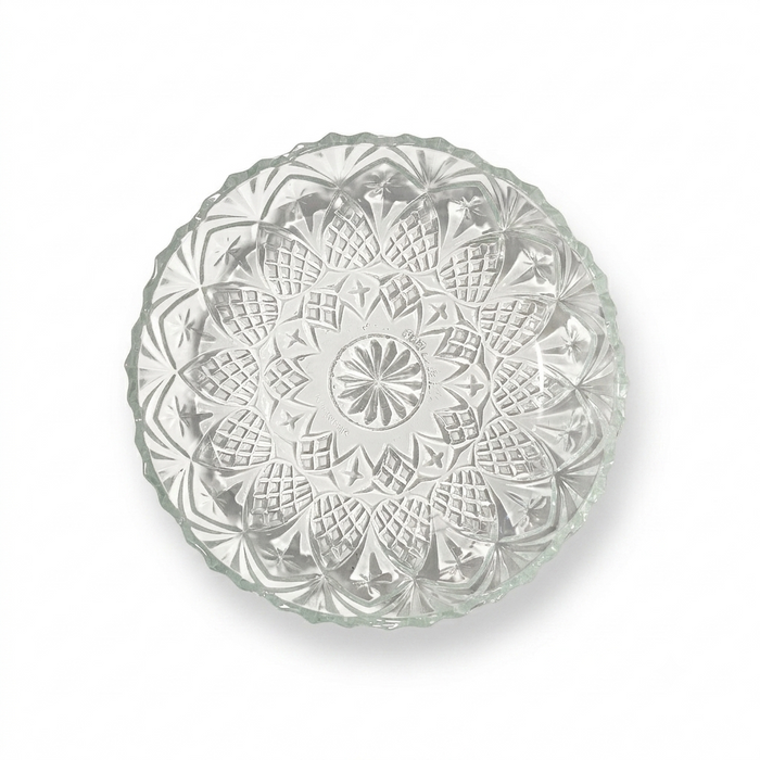 1980s FNG Pressed Glass Bowl - First National Glassware Indonesia