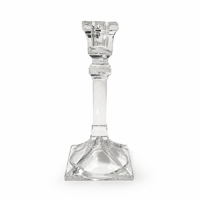 Vintage Toscany Collection Lead Crystal Taper Candle Holder - 7.5 Inch