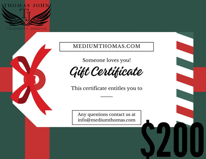 $200 Gift Certificate | Medium Thomas John