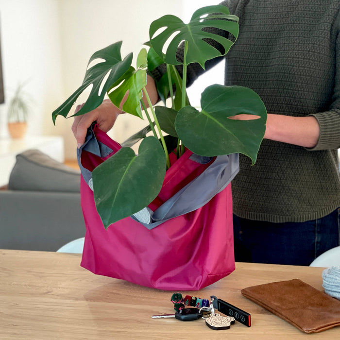 24-7 Bag - fold up tote bag - red: Red