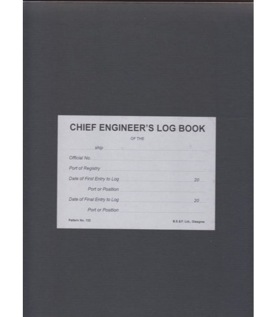 6 month Chief Engineer Log Book