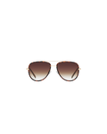 All in Mini Sunglasses, Tortoise Frame/Brown Fade Lens