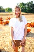 Antoinette Crew Neck Tee, White