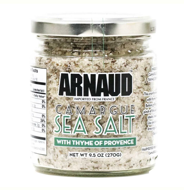 Arnaud - Camargue Sea Salt with Thyme, 9.5oz ( Case of 6/Jars )