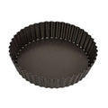 Bakemaster Non-Stick Round Fluted Deep Quiche Pan - 25cm