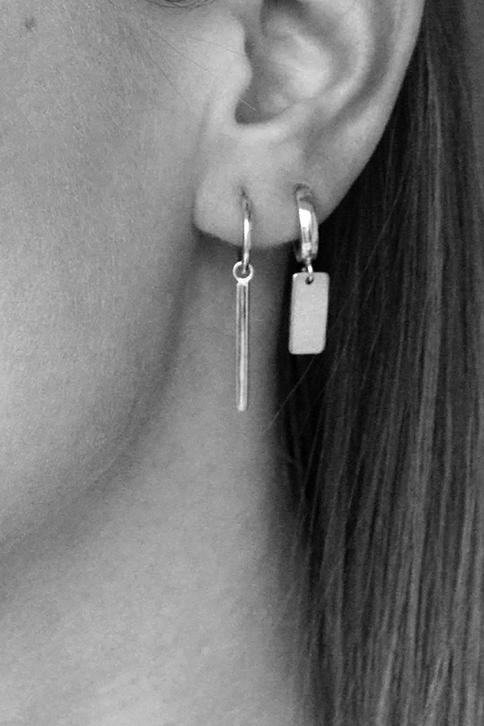Accessories - Balance Earring Hoop Sterling Silver <br> By Neinties