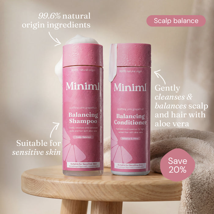 Balancing Shampoo + Conditioner - Uplifting Pink Grapefruit
