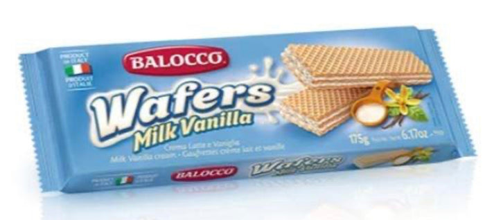 Balocco - Wafer Latte E Vaniglia - Milk Vanilla Wafer (175 Gr - 6.17 Oz) / (3-Packs)