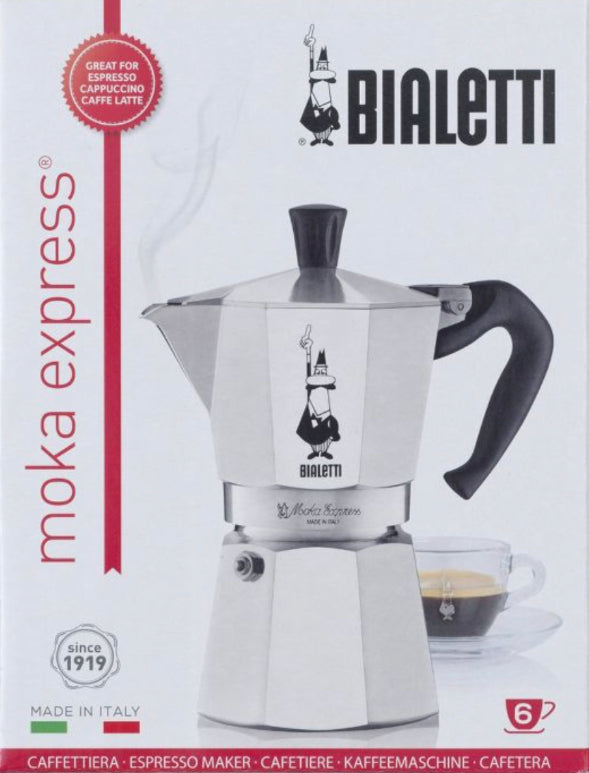 BIALETTI - Moka 6 Cup Express Espresso Maker