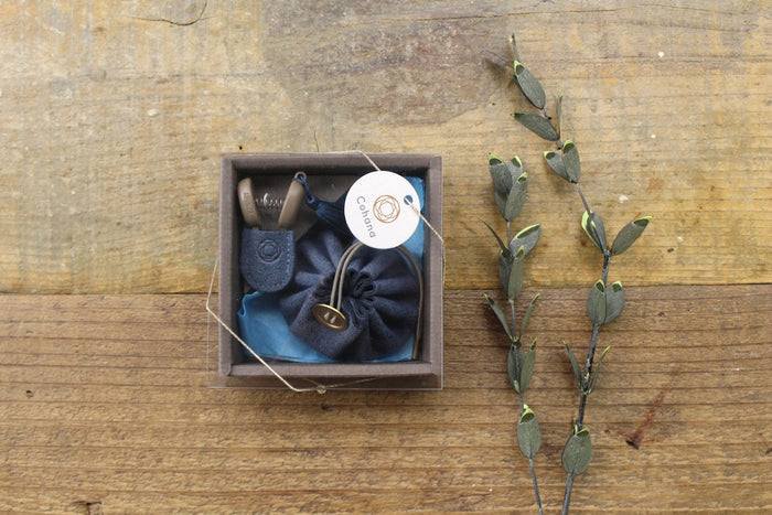 Brooklyn Haberdashery - Mini Scissors and Mini Drawstring Pouch Set - Blue