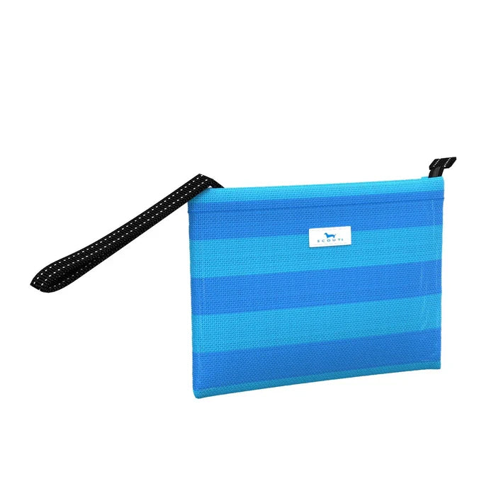 Cabana Clutch Wristlet - French Blue and Pool