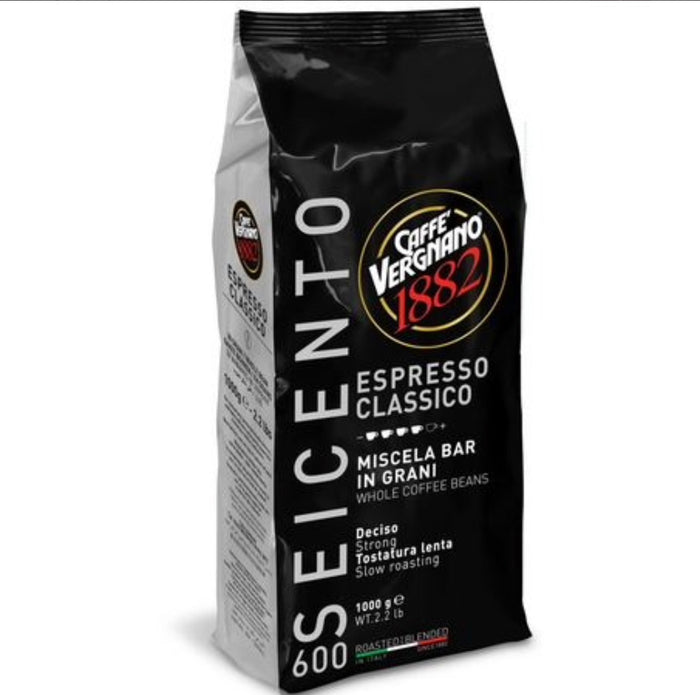 Caffe’ Vergnano / 100% Arabica Drip Coffee 2.2lb Medium Roast ( Case of 6-Packs 1-Kg Each)