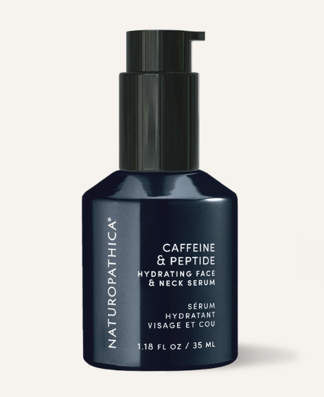 Naturopathica Caffeine + Peptide Hydrating Face & Neck Serum,