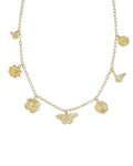 Cailey Gold Charm Necklace