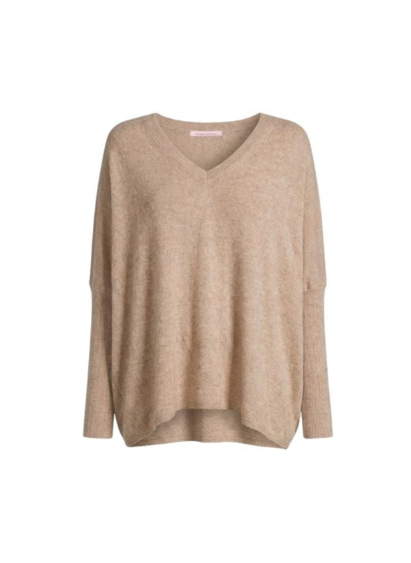Sweater Absolut Cashmere Camille V Neck Sweater Chestnut Apoella