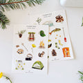 Camping sticker sheets - The Preppy Bunny