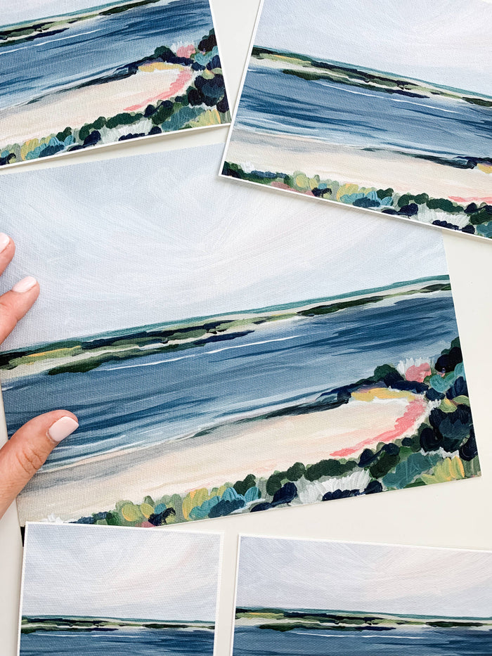 Chatham Bars View, Unframed Print on Flat Canvas: 4 x 6