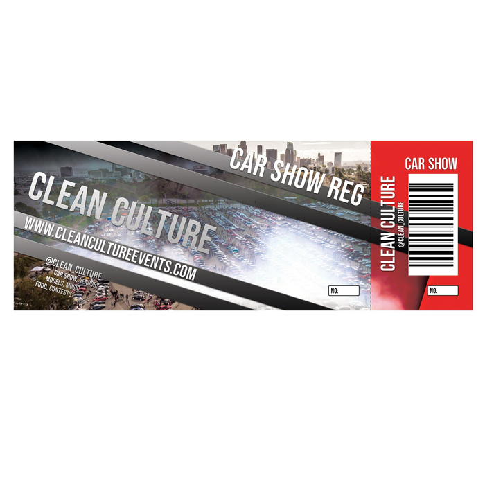 Clean Culture HTX Closer Event - Show Vehicle Registration 10/10/2026