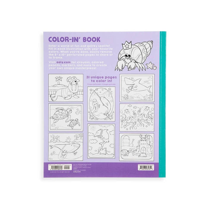 Color-in' Book: Outrageous Ocean (8" x 10";31 Pages)