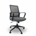 COOPER office chair with mesh back and padded seat, swivel base and armrests