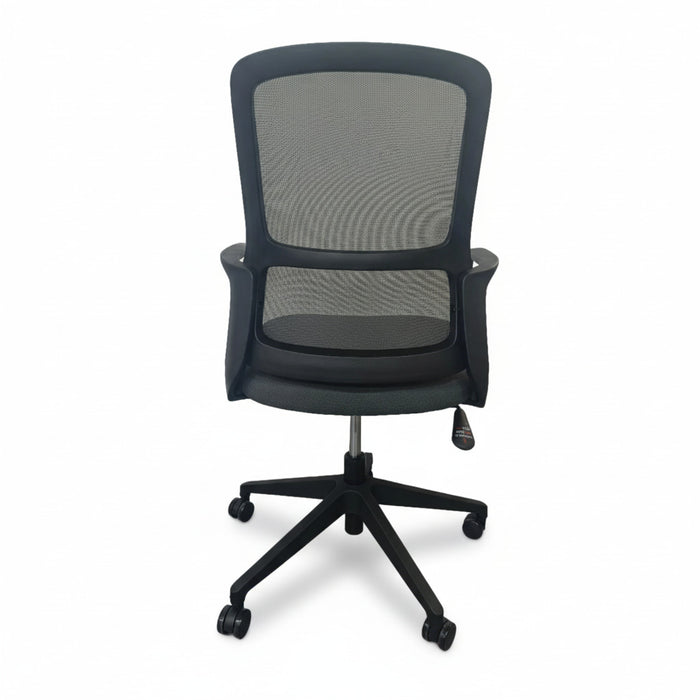 COOPER office chair mesh back and padded seat, swivel base with armrests
