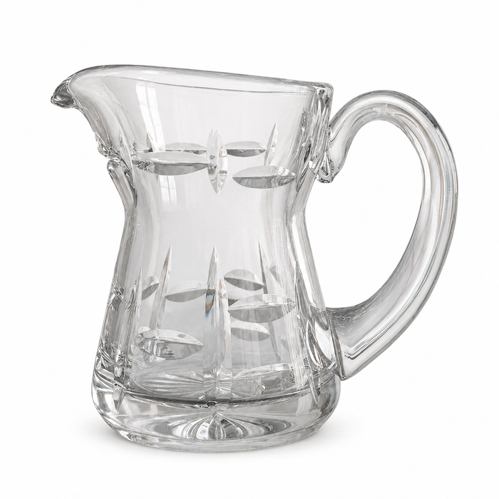 Elegant Clear Crystal Creamer 6 Ounce Capacity - Decorative Details
