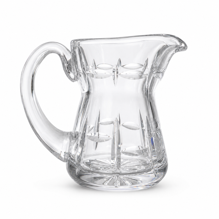 Elegant Clear Crystal Creamer 6 Ounce Capacity - Decorative Details