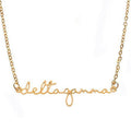 Delta Gamma Script Necklace