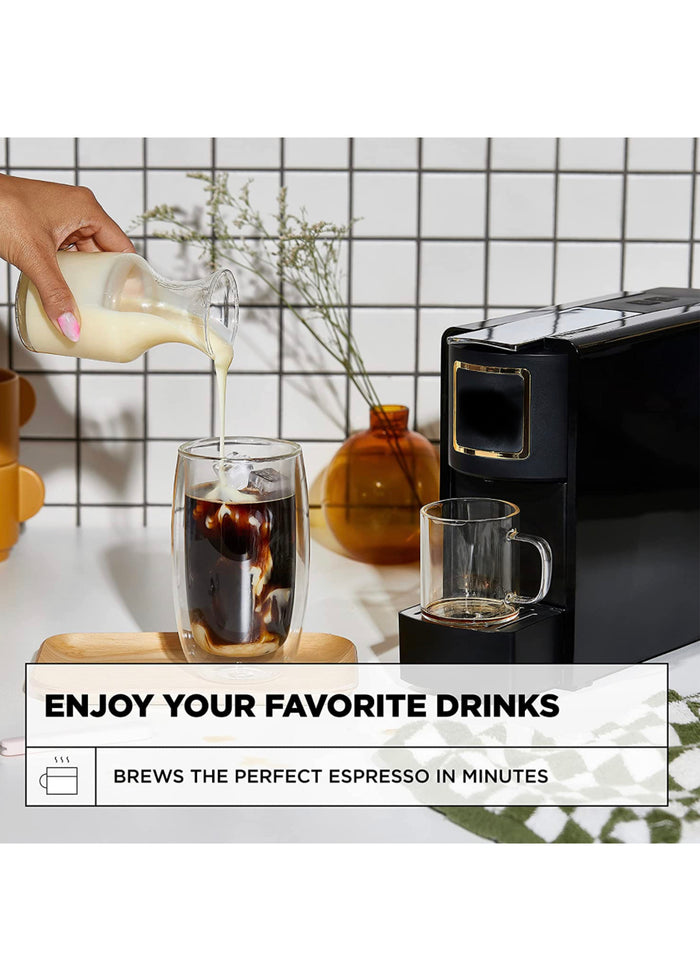 Espresso Machine + 1 Case of Borbone Espresso Capsules-100ct