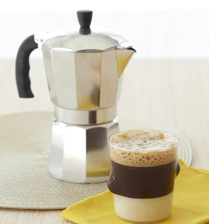 Espresso Moka Stovetop Coffeemaker 3-Cup, Silver / Aluminum IMUSA-USA