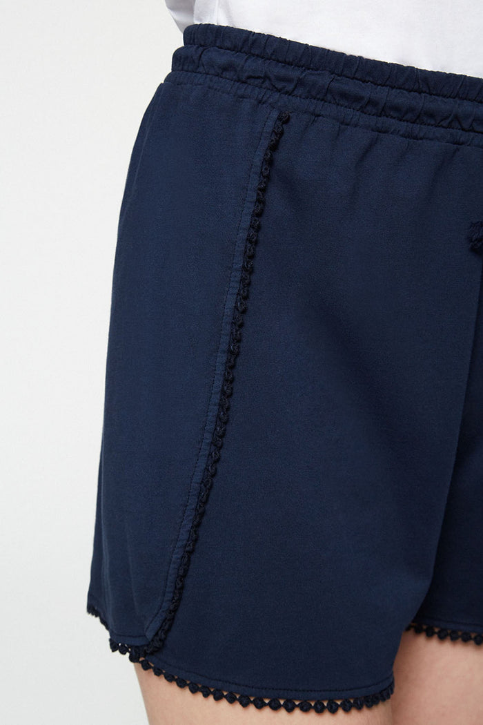 finaa pants dark navy by Armedangels on thegreenlabels