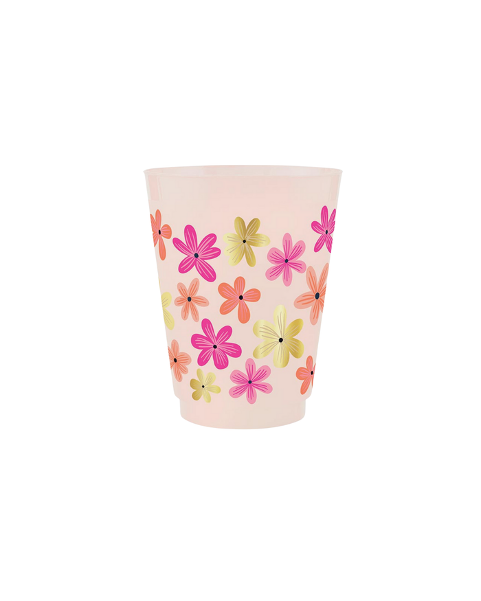 Floral Pattern Frost Flex Cups