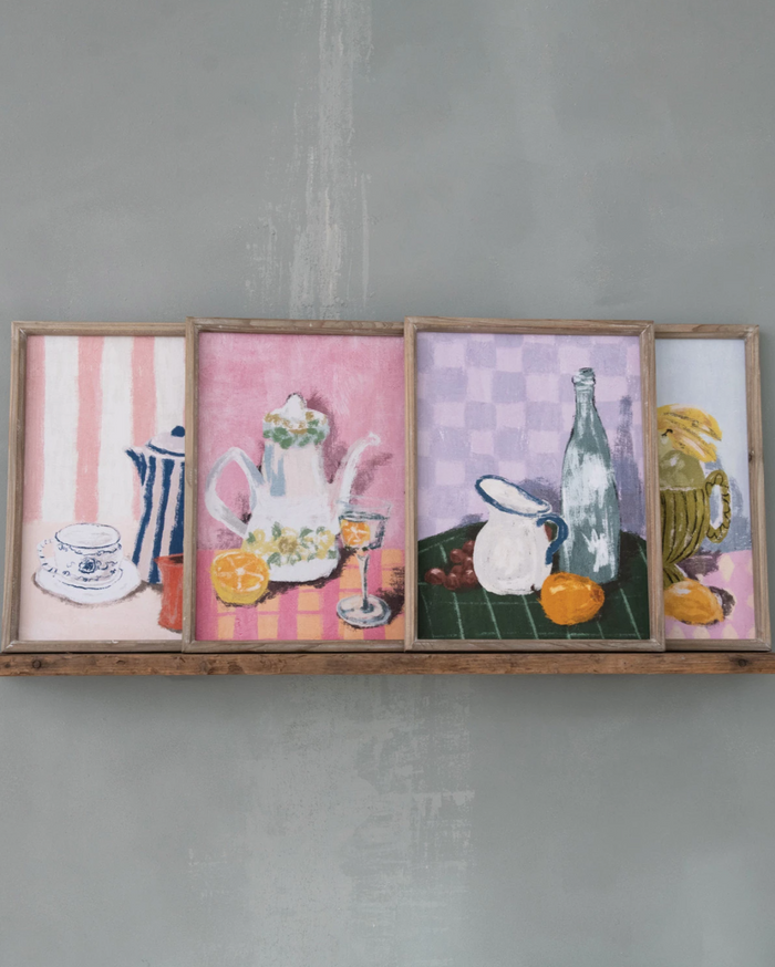 Framed Wall Décor w/ Kitchen Still Life Image