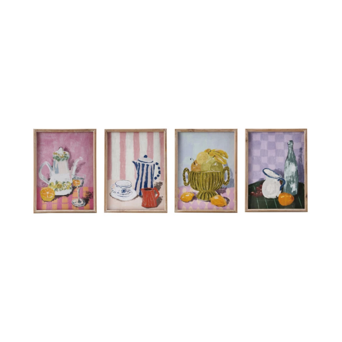 Framed Wall Décor w/ Kitchen Still Life Image