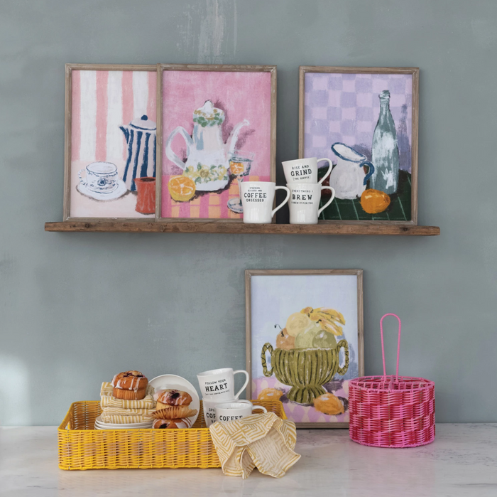 Framed Wall Décor w/ Kitchen Still Life Image