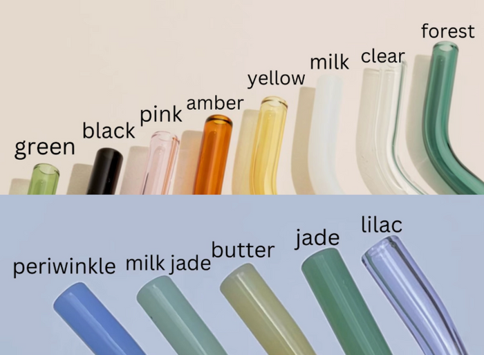 GLASS WAVY STRAW