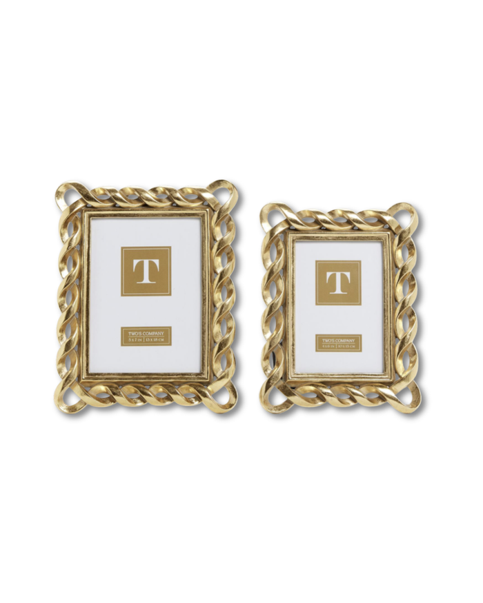 Gold Ribbon Photo Frame, 5x7