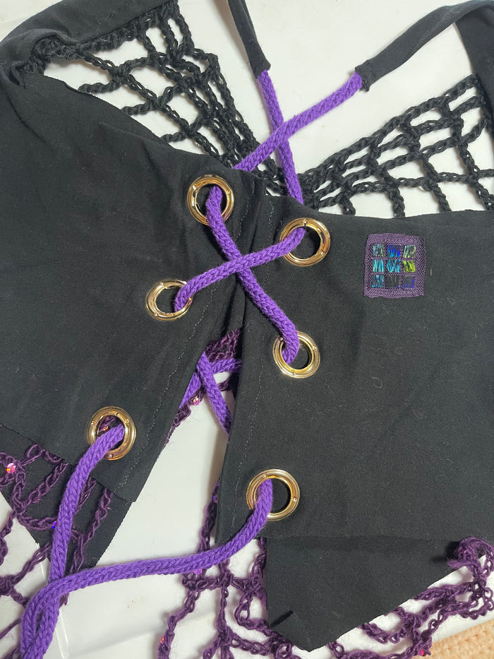 Grunge Fairy Outfit - Organic Crochet Ravewear Alternative Festival Set