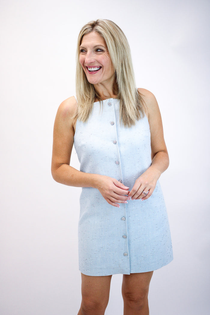 Haley Dress, Blue