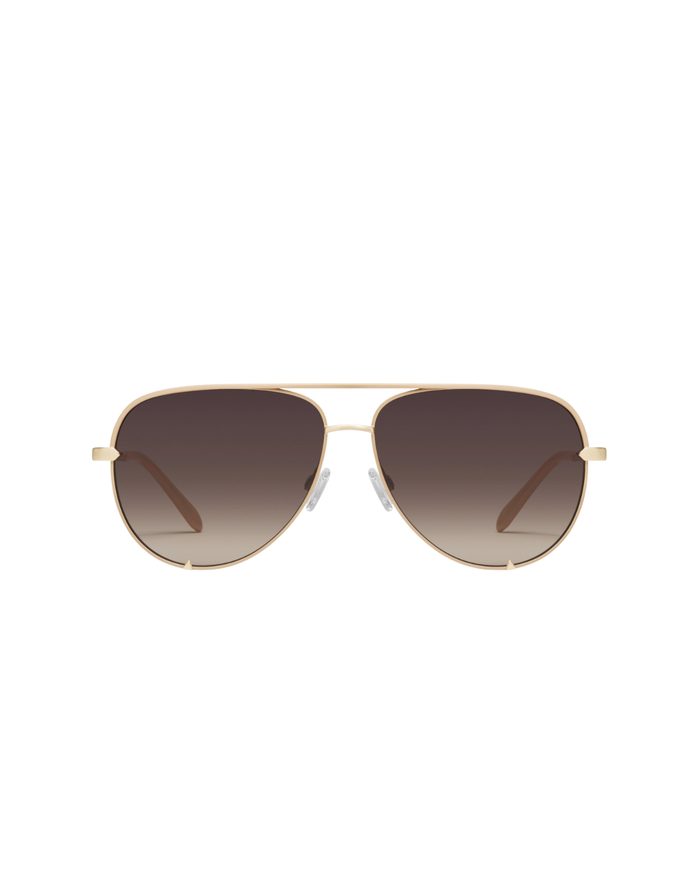 High Key Extra Large Sunglasses, Chamomile/Dark Fawn
