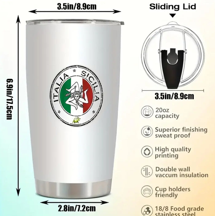 Italia Sicilia 20oz. Stainless Steel Insulated Tumbler