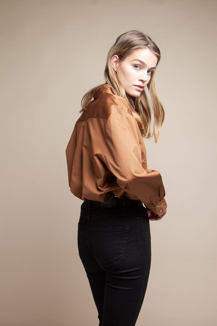 shop ivy shirt brown by Signe at thegreenlabels