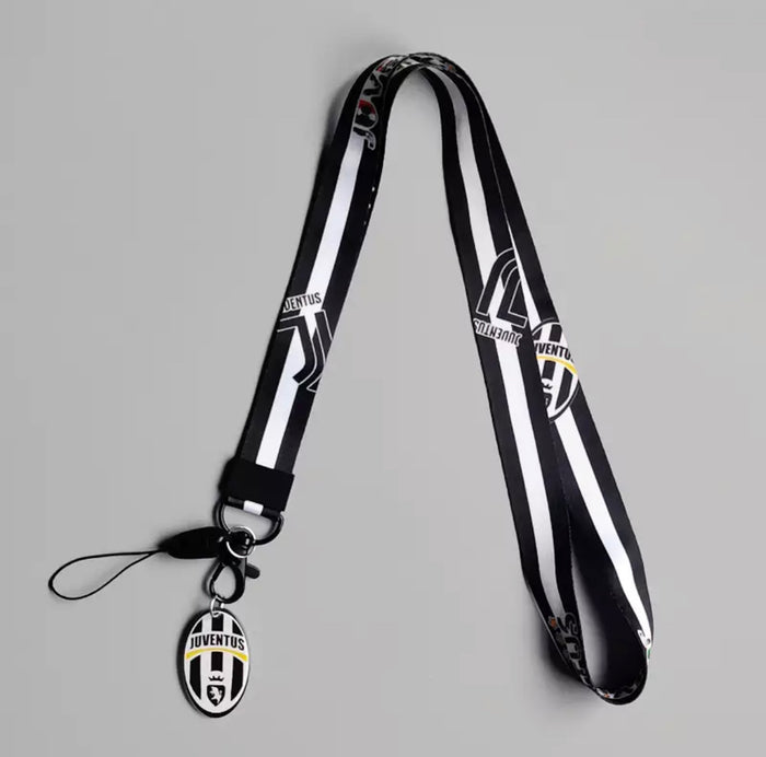 Juventus Soccer Mobile Phone Long Neck Keychain Campus Activity