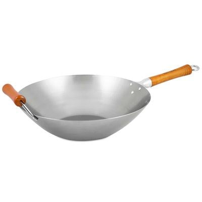 Ken Hom Excellence Carbon Steel Wok - 36cm