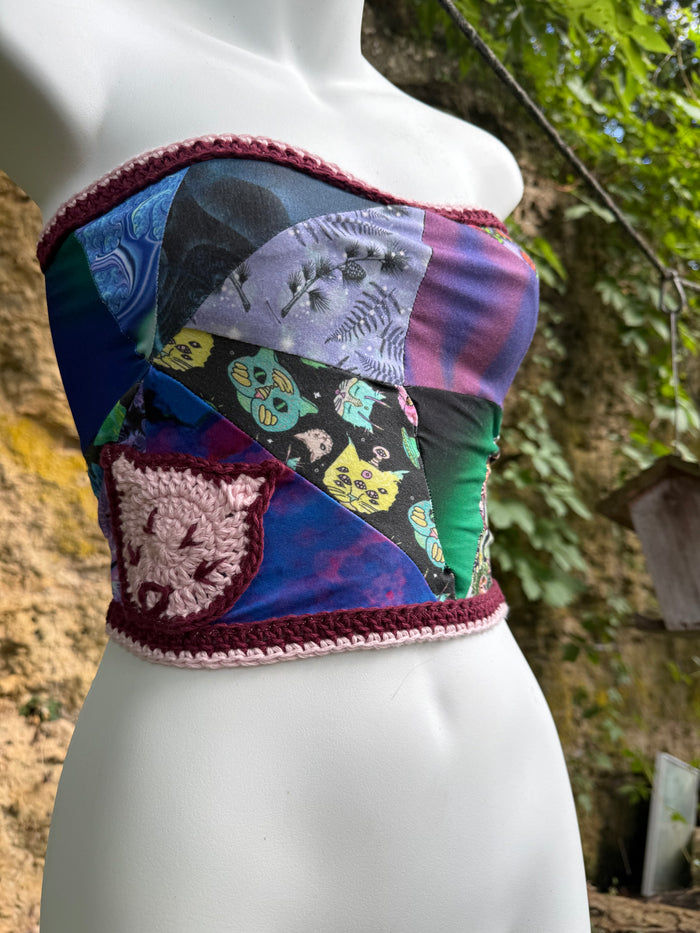 Kitty Kat Scrap Corset Top (XS-M)